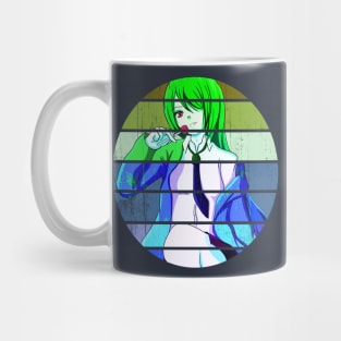 Retro & Vintage Hot & Sexy Anime School Girl with Lollipop Mug